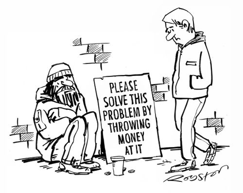 Please solve this problem by throwing money at it.