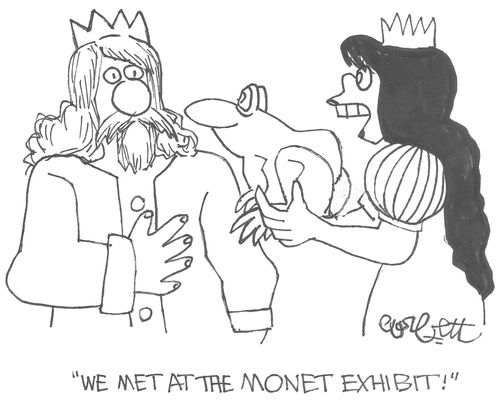 "We met at the Monet exhibits!"