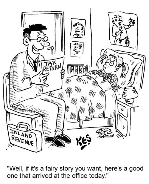 "Well, if it's a fairy story you want, here's a good one that arrived at the office today."