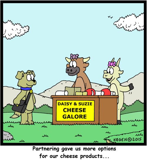 "Partnering gave us more options for our cheese products..."