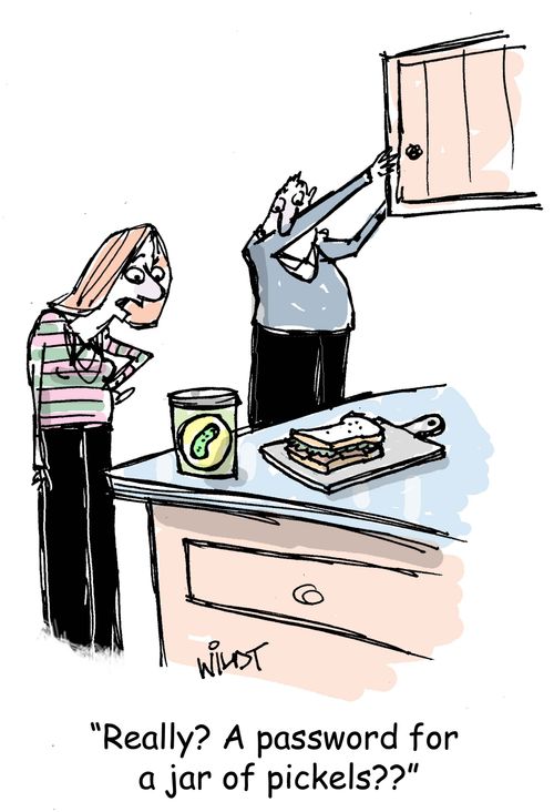 "Really? A password for a jar of pickles??"