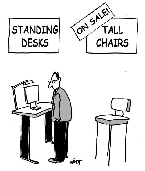 Standing Desks and Tall Chairs