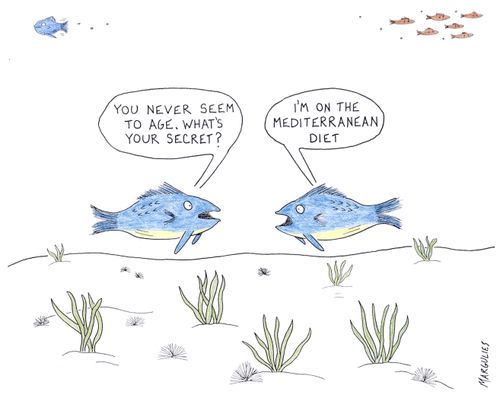 "I'm on the Mediterranean diet."