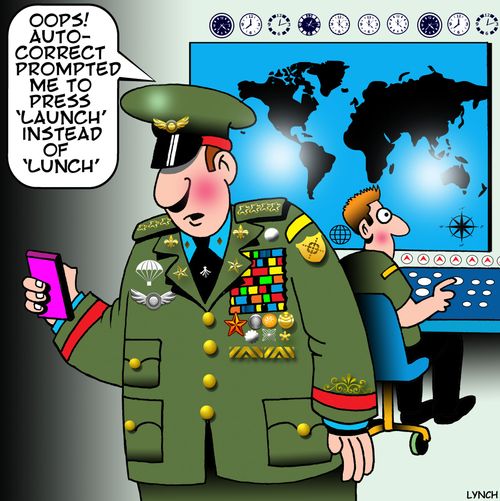 "Oops! Auto-correct prompted me to press 'launch' instead of 'lunch'."