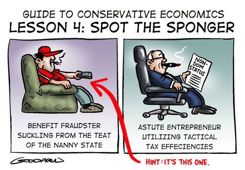 Guide to Conservative Economics: Spot the Sponger