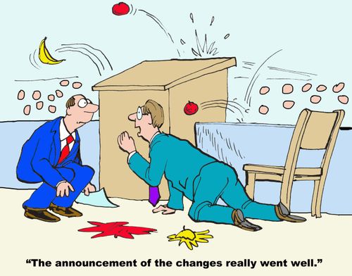 "The announcement of the changes really went well."