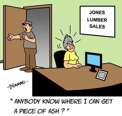 "Anybody know where I can get a piece of ash?"