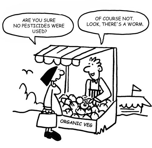 "Are you sure no pesticides were used?"