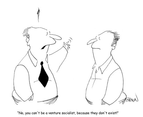 "No, you can't be a venture socialist, because they don't exist!"