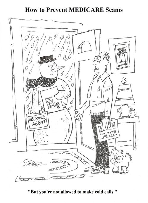 "But you're not allowed to make cold calls."