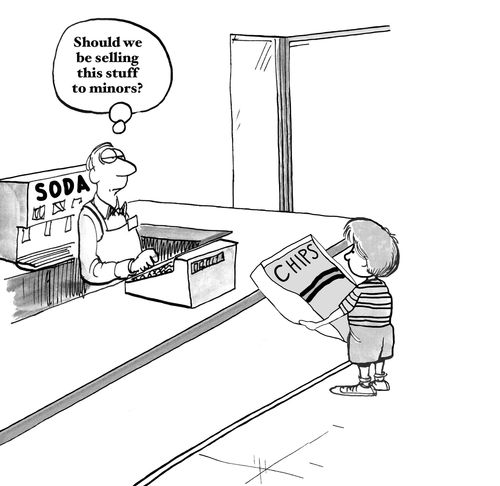 "Should we be selling this stuff to minors?"