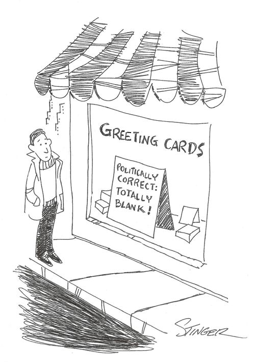 Politically Correct Greeting Cards: Totally Blank