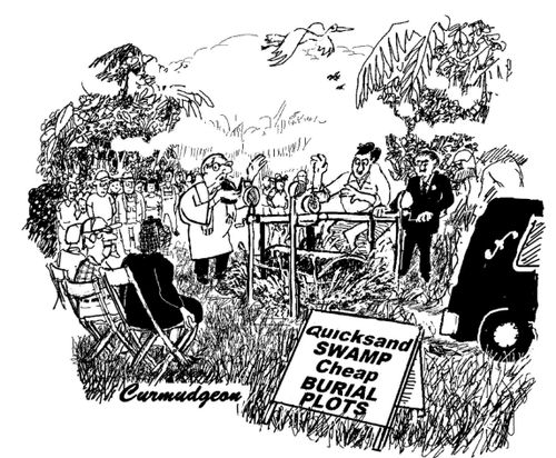 Quicksand Swamp - Cheap Burial Plots.