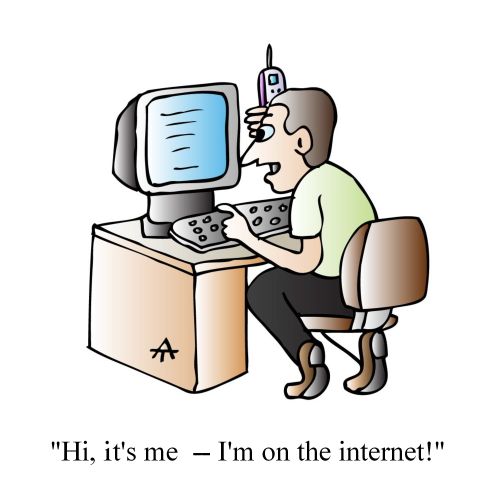 "Hi, it's me - I'm on the internet!"