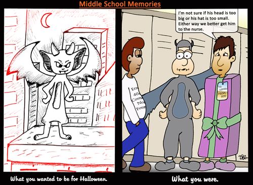 What you wanted to be for Halloween...What you were.