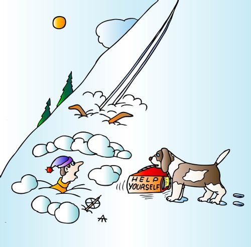 Rescue dog supplies a self-help book.