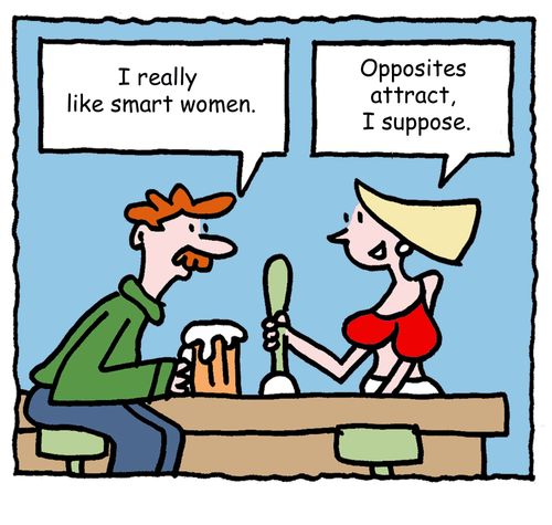 "I really like smart women."
