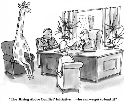 "The 'Rising Above Conflict' Initiative...who can we get to lead it?"
