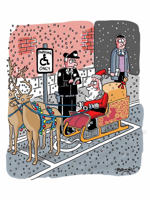 Santa gets a ticket