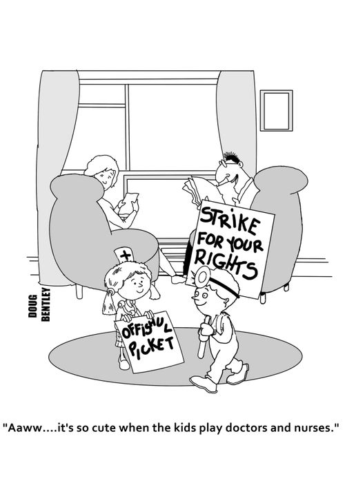 "Aaww...it's so cute when the kids play doctors and nurses."