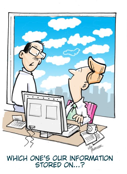 "Which one's our information stored on...?"