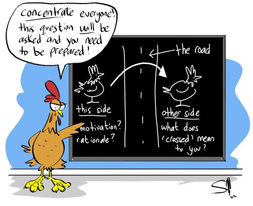 "Concentrate everyone! This question will be asked and you need to be prepared!"