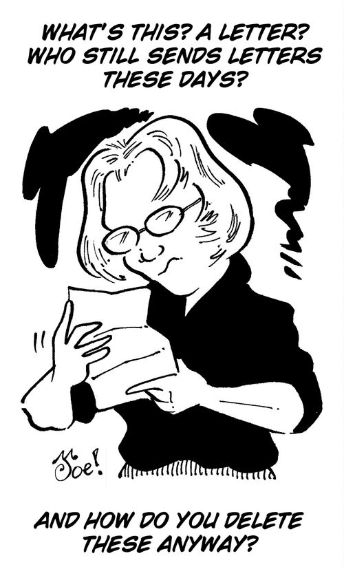 "What's this? A letter? Who still sends letters these days? And how do you delete these anyway?"