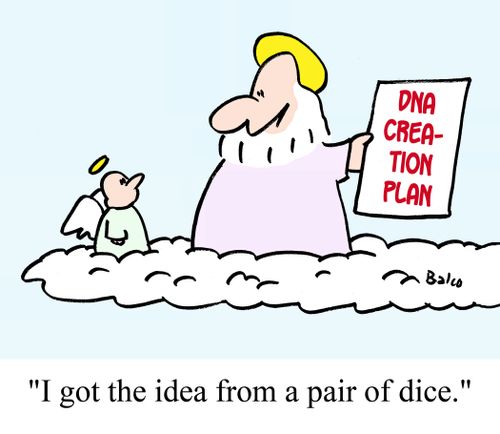 "I got the idea from a pair of dice."