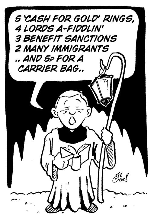 Political Partridge in a pear tree spoof.