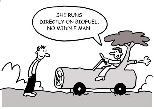 "She runs directly on biofuel. No middle man."