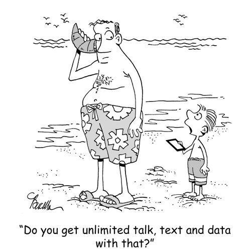 "Do you get unlimited talk, text and data with that?"
