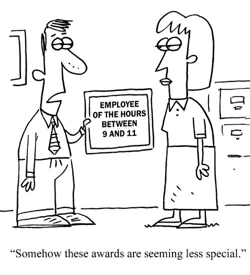 "Somehow these awards are seeming less special."