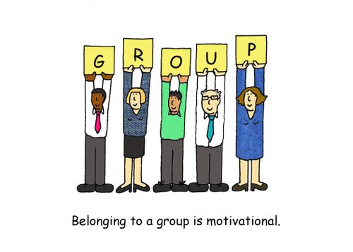 Belonging to a group is motivational.