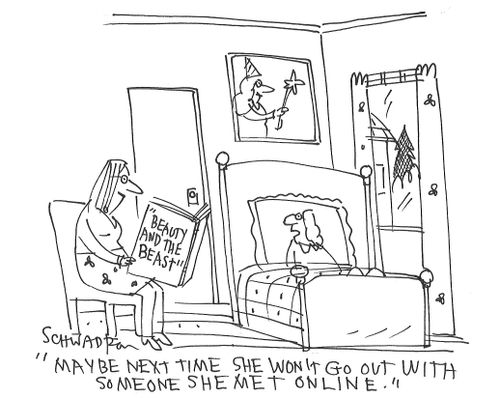 "Maybe next time she won't go out with someone she met online."