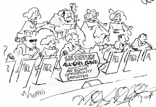 Liz Ripple All-Girl band - an equal opportunity employer.