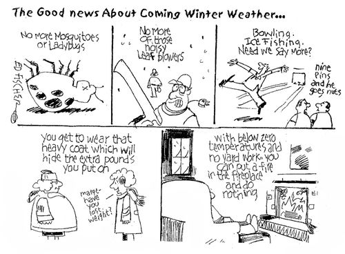 The good news about coming winter weather...