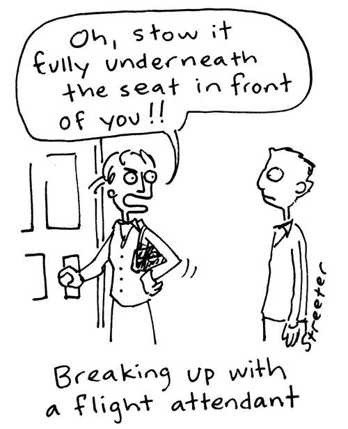 Breaking up with a flight attendant