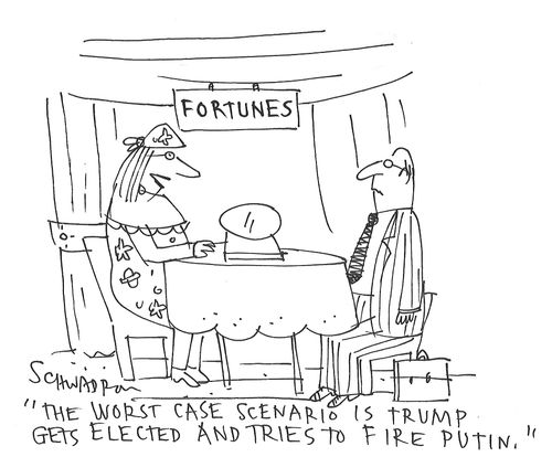 "The worst case scenario is Trump gets elected and tried to fire Putin."