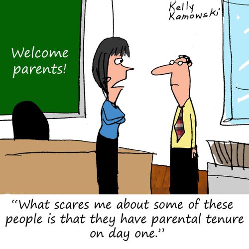 "What scares me about some of these people is that they have parental tenure on day one."