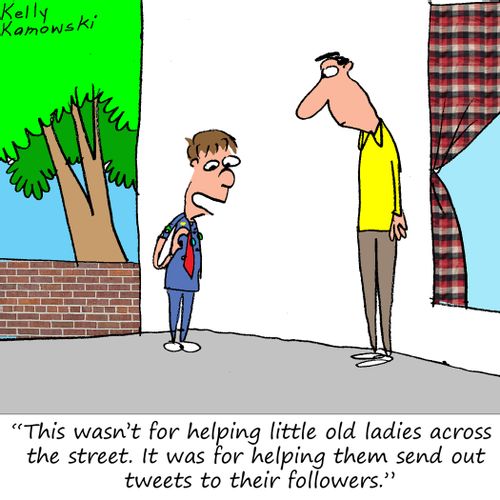 "This wasn't for helping little ol ladies across the street. It was for helping them send out tweets to their followers."
