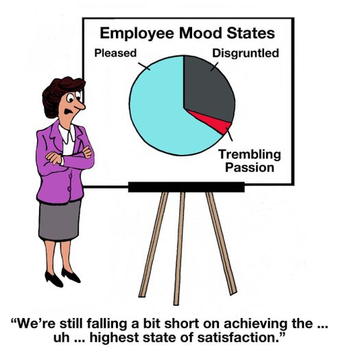 "We're still falling a bit short on achieving the...uh...highest state of satisfaction."
