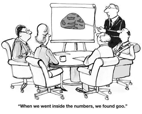 "When we went inside the numbers, we found goo."