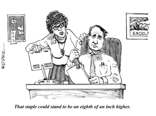 "That staple could stand to be an eighth of an inch higher."