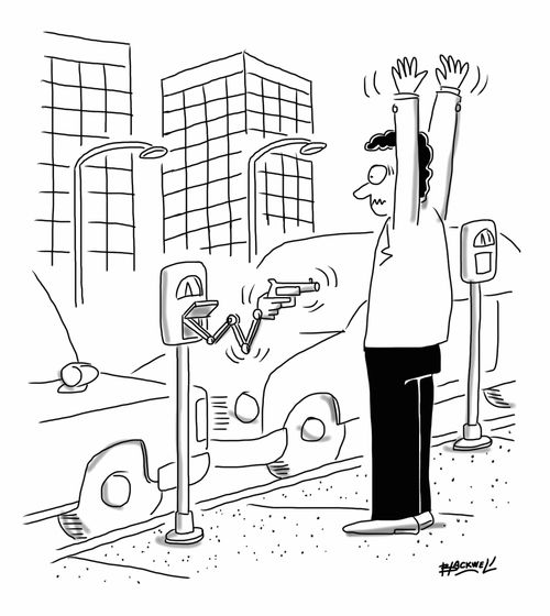 Parking meter holdup