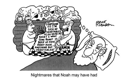 Nightmares that Noah may have had.