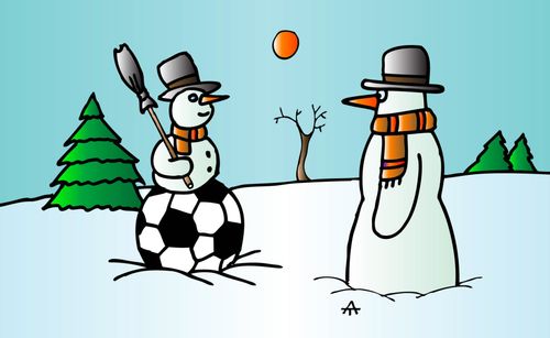 Football Snowman