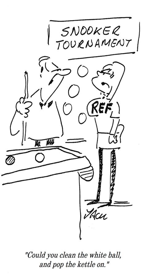"Could you clean the white ball, and pop the kettle on."