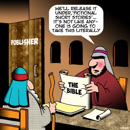 "We'll release it under, 'fictional short stories'... it's not like anyone is going to take this literally."