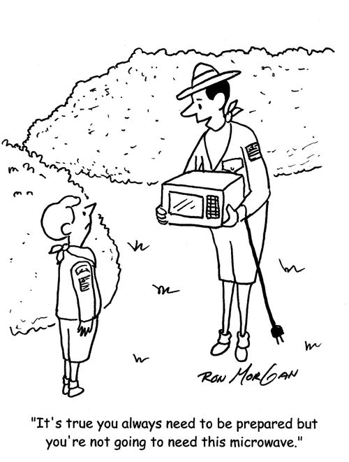 "It's true you always need to be prepared but you're not going to need the microwave."