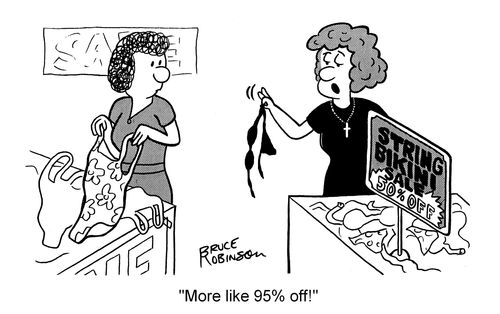 "More like 95% off!"